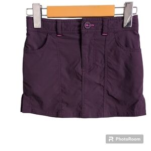 L.L. Bean Plum Adjustable Waist Skort‎ Size 6X-7